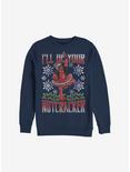 Marvel Deadpool Nutcracker Holiday Sweatshirt, NAVY, hi-res