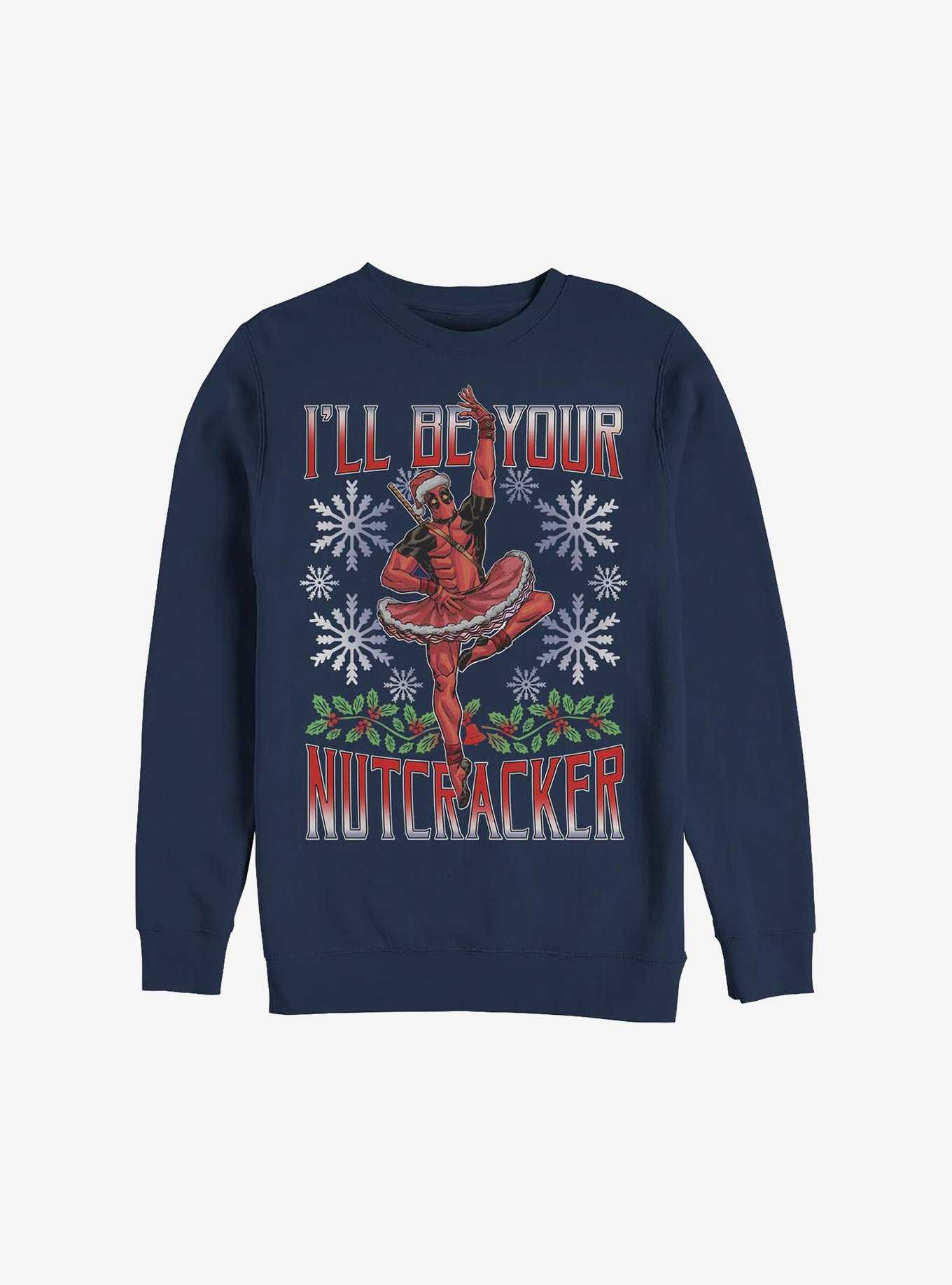 Marvel Deadpool Nutcracker Holiday Sweatshirt, , hi-res