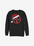 Marvel Deadpool Santa Hat Christmas Sweatshirt, BLACK, hi-res