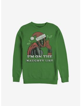 Marvel Deadpool On The Naughty List Holiday Sweatshirt, , hi-res