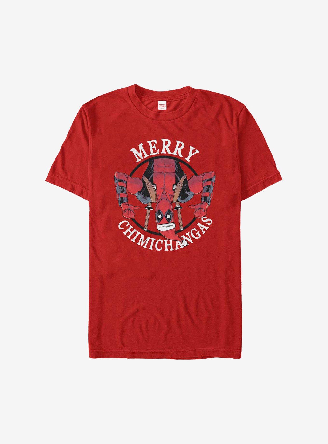 Marvel Deadpool Merry Chimichangas Holiday T-Shirt