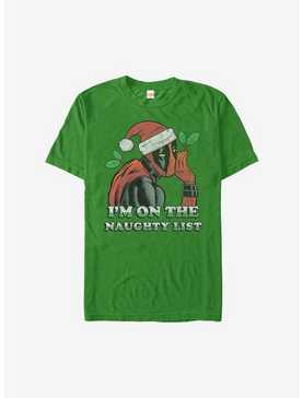 Marvel Deadpool On The Naughty List Holiday T-Shirt, , hi-res