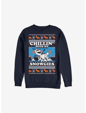 Disney Frozen Chest Olaf Chillin' Holiday Sweatshirt, , hi-res