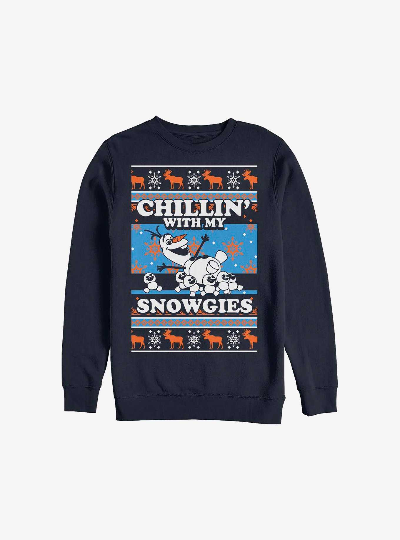 Disney Frozen Chest Olaf Chillin' Holiday Sweatshirt, , hi-res