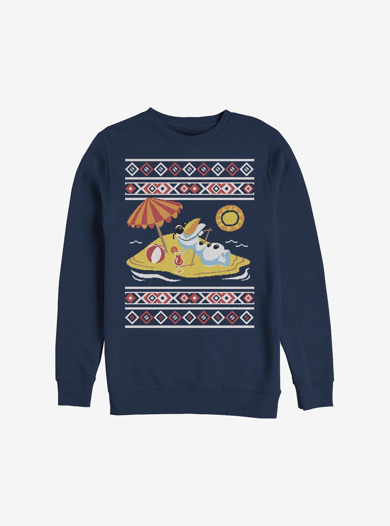 Disney Frozen Olaf Sweater Holiday Sweatshirt - BLUE | Hot Topic