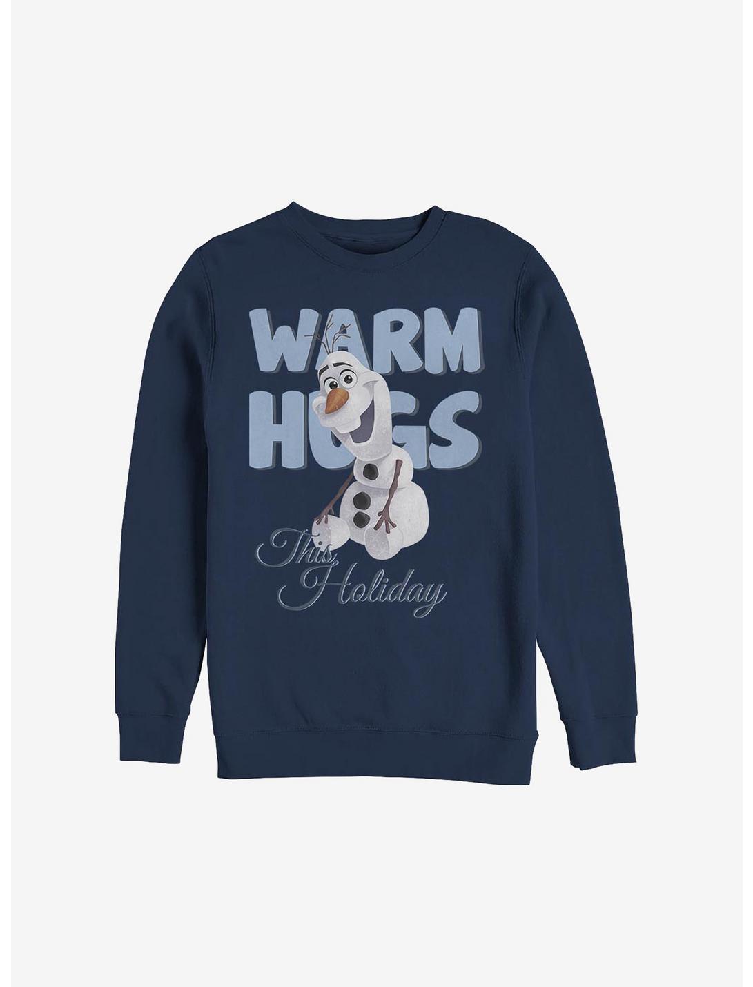 Disney Frozen Warm Hug Holiday Sweatshirt, NAVY, hi-res