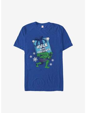 Marvel Hulk Presents For Hulk Holiday T-Shirt, ROYAL, hi-res