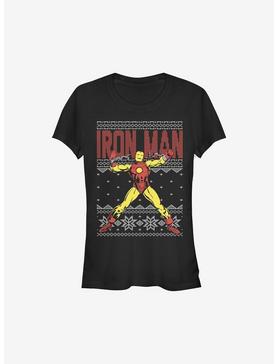 Marvel Iron Man Ugly Christmas Sweater Girls T-Shirt, , hi-res