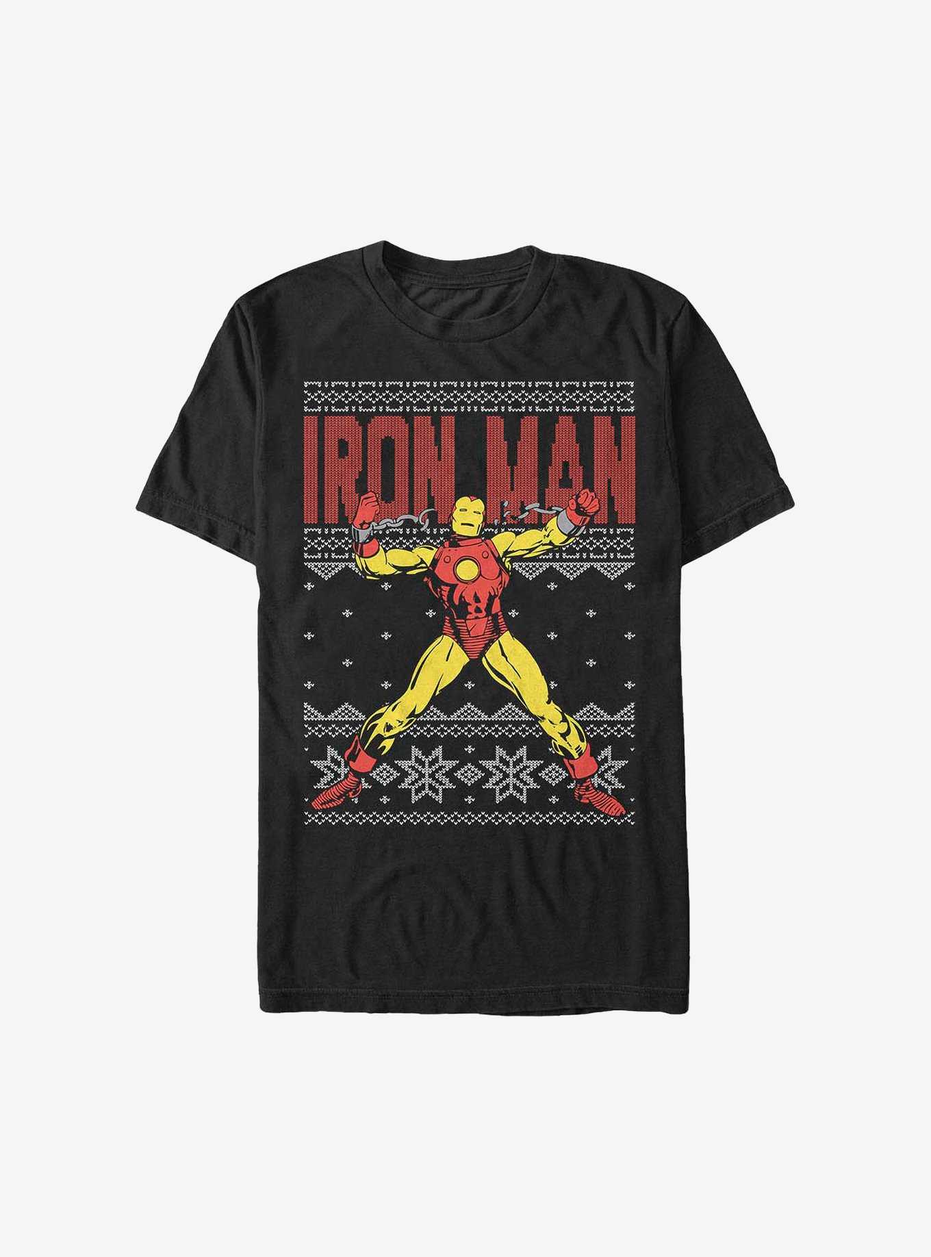 Marvel Iron Man Ugly Christmas Sweater T-Shirt, , hi-res
