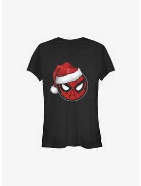 Marvel Spider-Man Spidey Santa Hat Christmas Girls T-Shirt, , hi-res