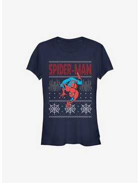 Marvel Spider-Man Ugly Christmas Sweater Girls T-Shirt, , hi-res