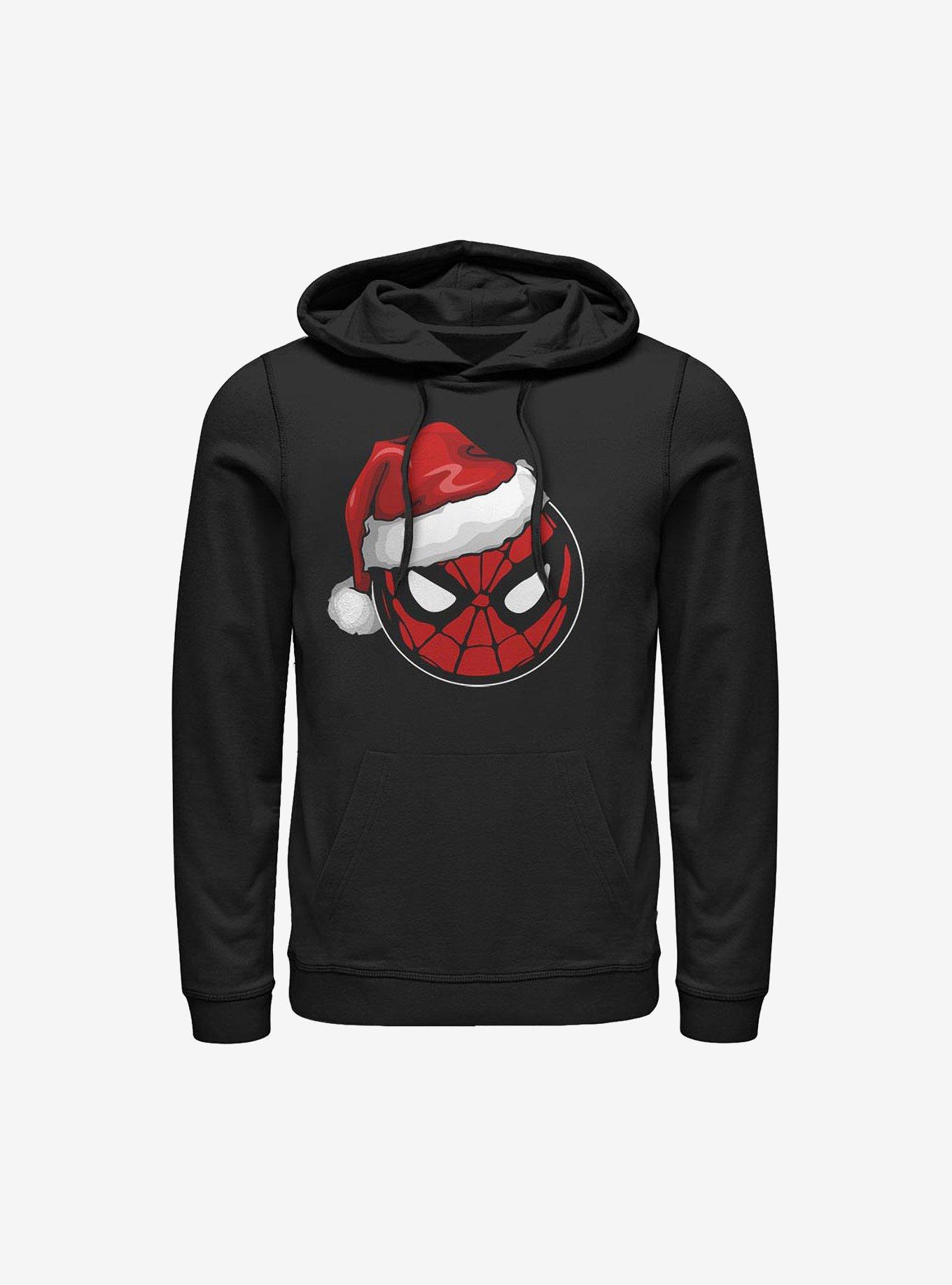 Marvel Spider-Man Spidey Santa Hat Hoodie