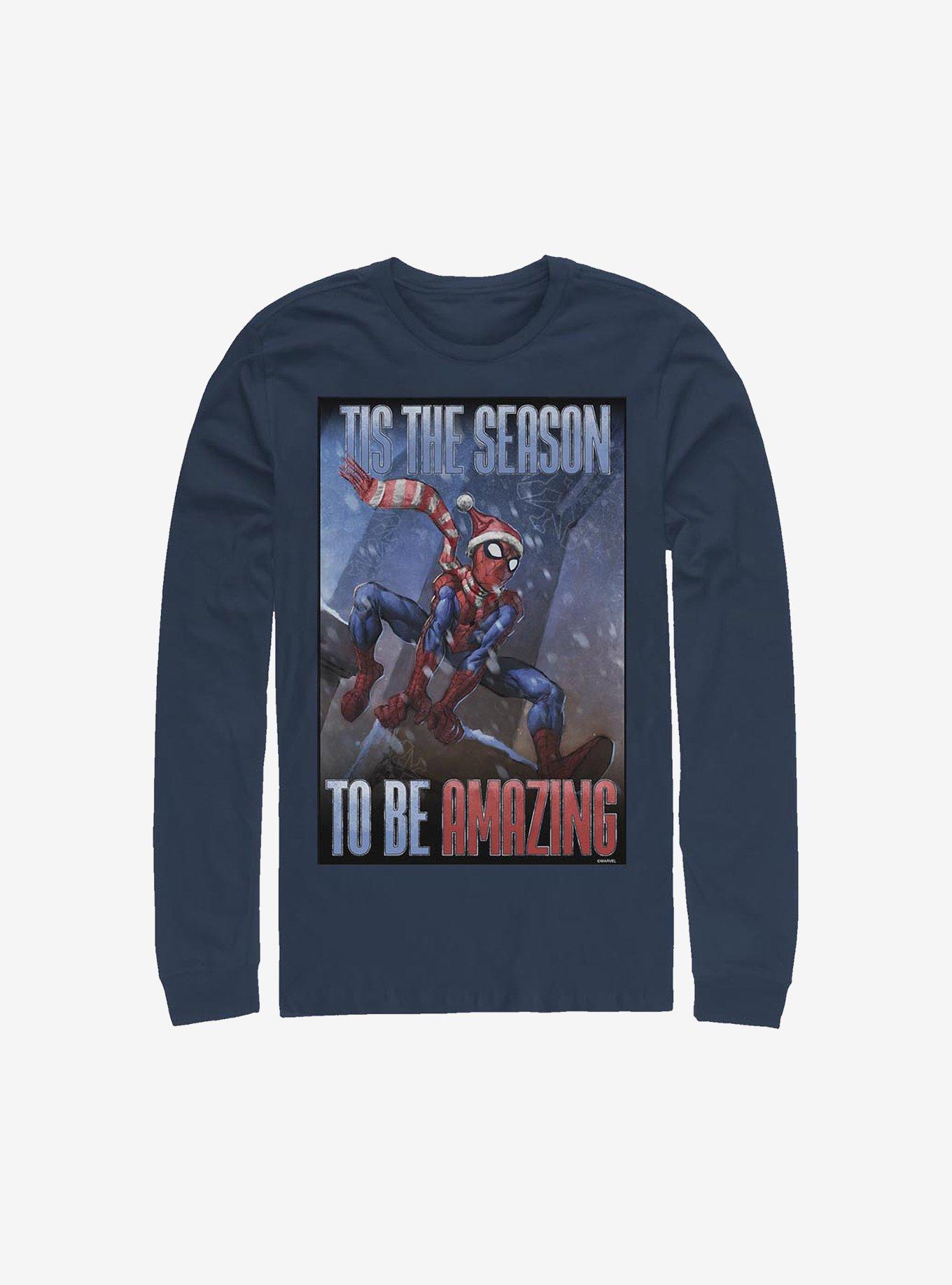 Marvel Spider-Man 'Tis The Season Holiday Long-Sleeve T-Shirt