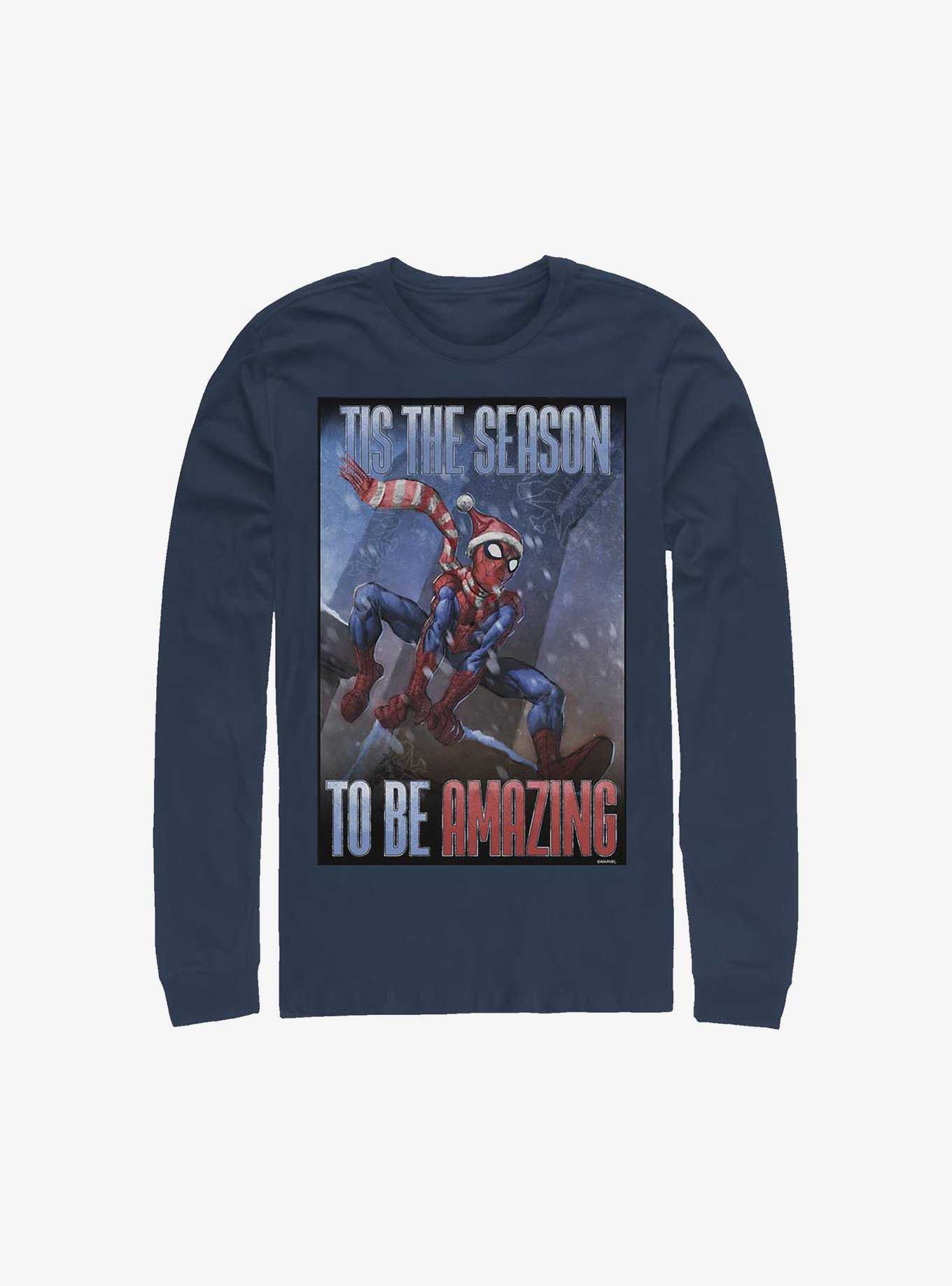 Marvel Spider-Man 'Tis The Season Holiday Long-Sleeve T-Shirt, , hi-res