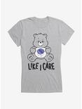 Care Bears Grumpy Bear Like I Care Girls T-Shirt, HEATHER, hi-res