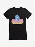 Care Bears Grumpy Bear Donut Girls T-Shirt, BLACK, hi-res