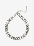 Burnished Silver Chain Choker, , hi-res