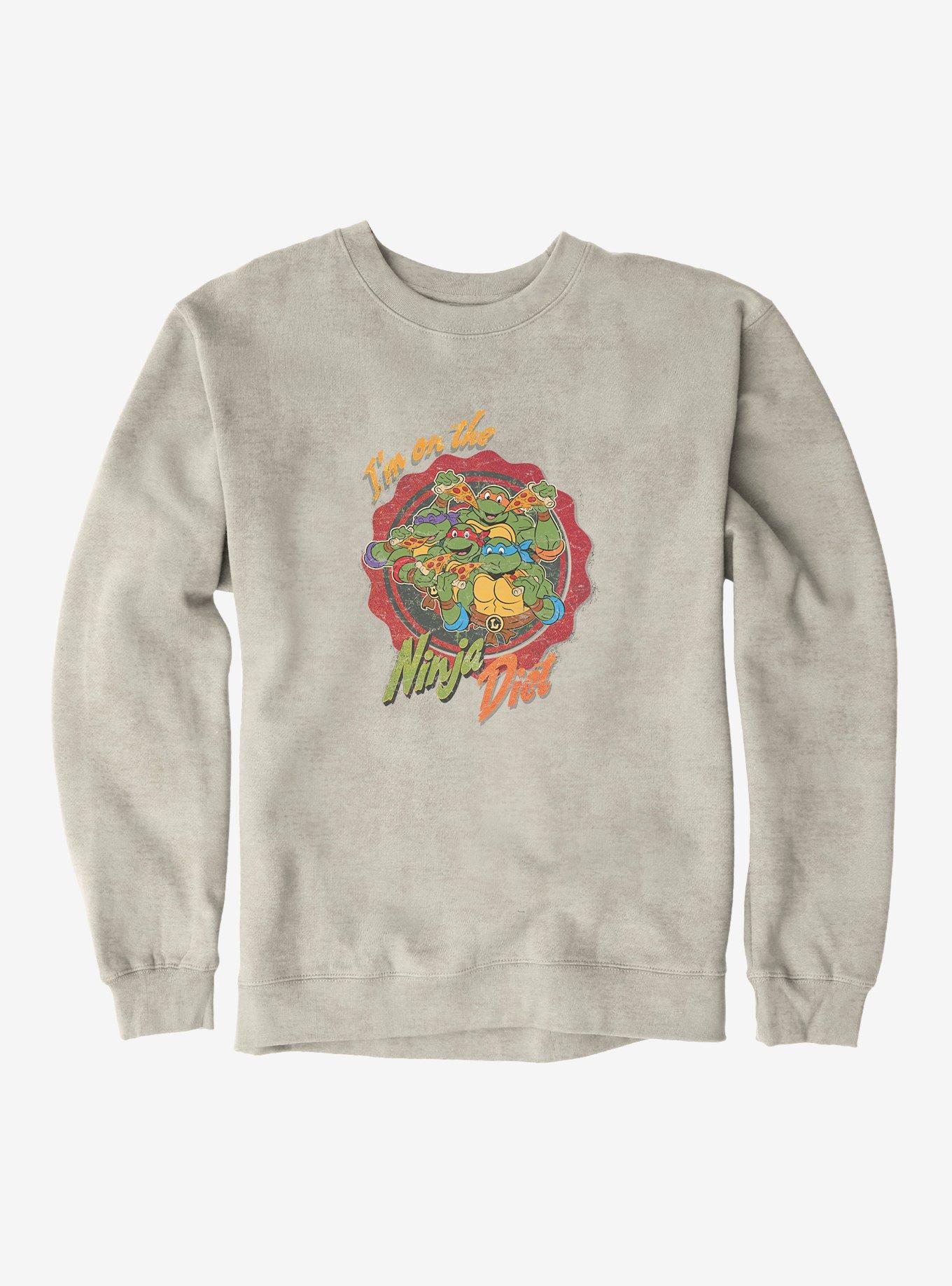 Teenage Mutant Ninja Turtles On The Ninja Diet Group Pizza Sweatshirt, , hi-res
