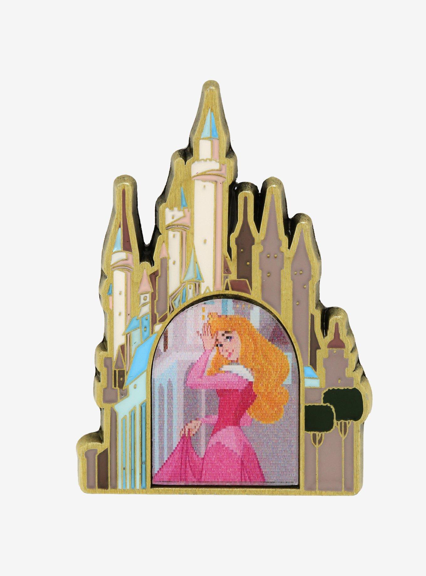 Loungefly Disney Princess Sleeping Beauty Castle Lenticular Enamel Pin - BoxLunch Exclusive, , hi-res