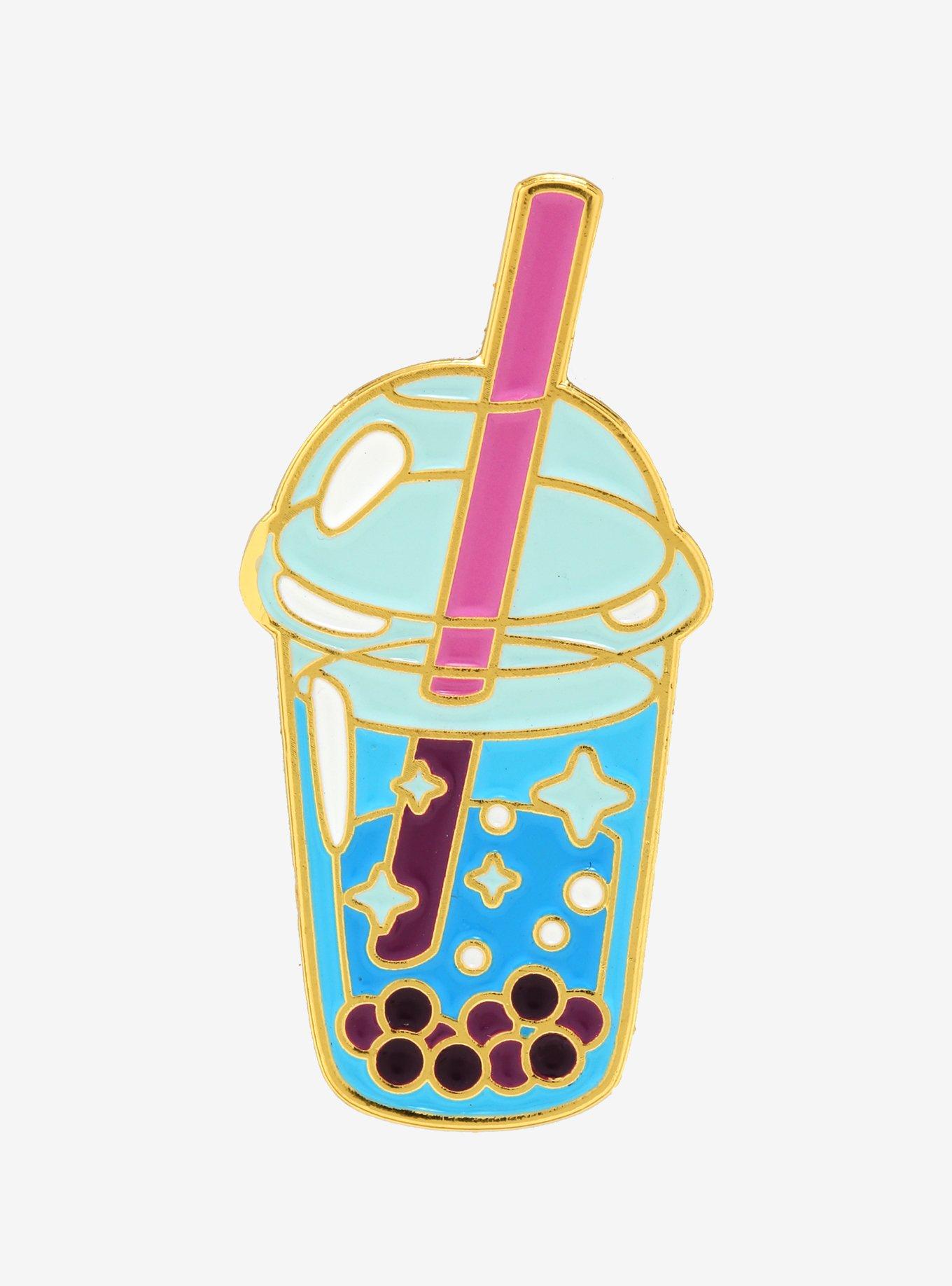 Blue Boba Enamel Pin - BoxLunch Exclusive, , hi-res