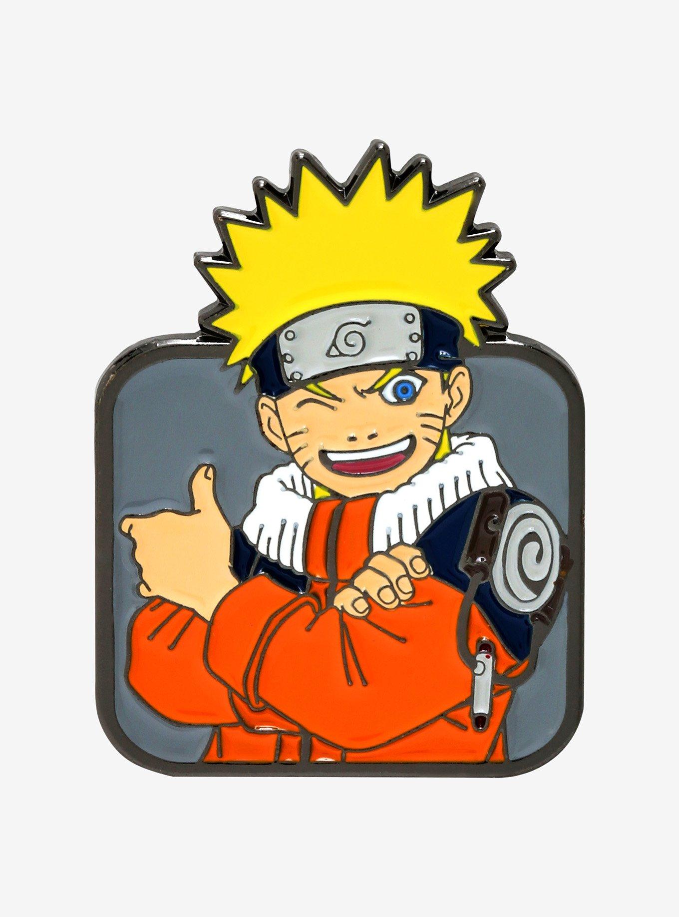 Naruto Shippuden Thumbs Up Enamel Pin - BoxLunch Exclusive, , hi-res