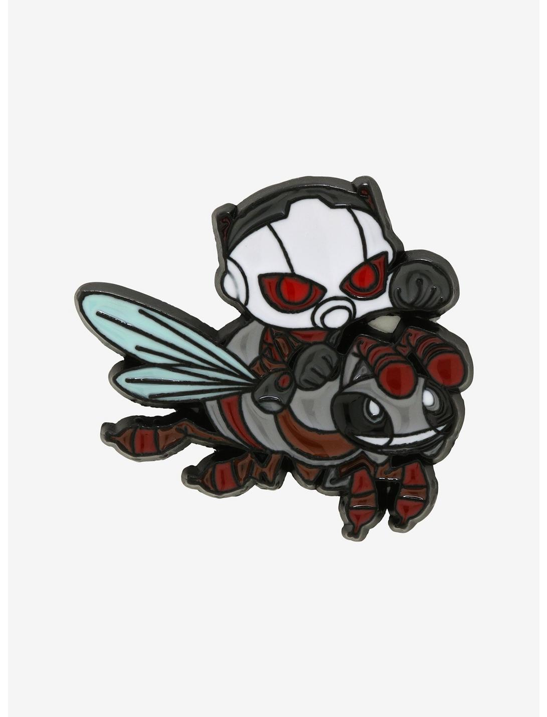 Marvel Ant-Man on Flying Ant Chibi Enamel Pin - BoxLunch Exclusive, , hi-res
