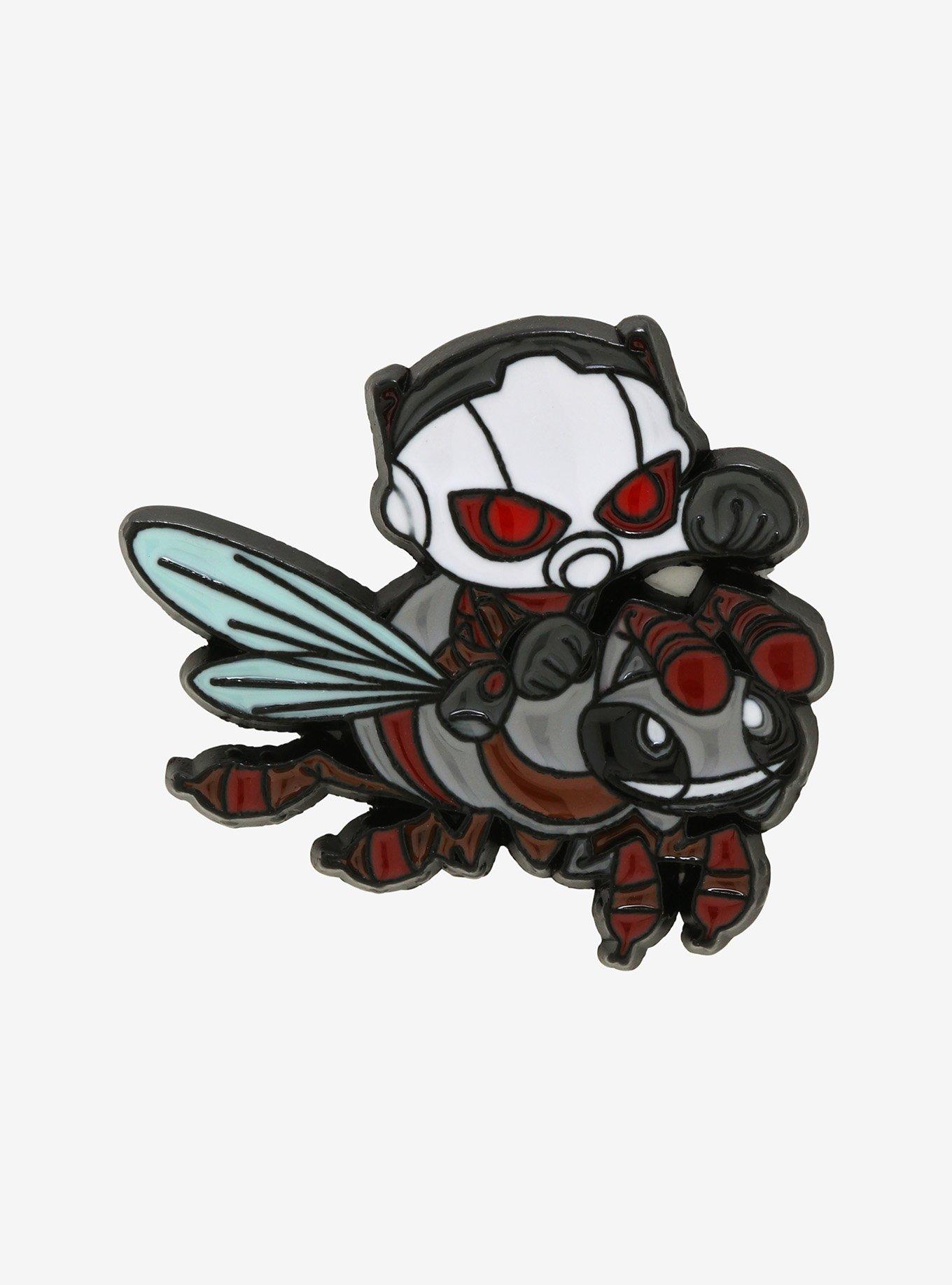 Marvel Ant-Man on Flying Ant Chibi Enamel Pin - BoxLunch Exclusive, , hi-res