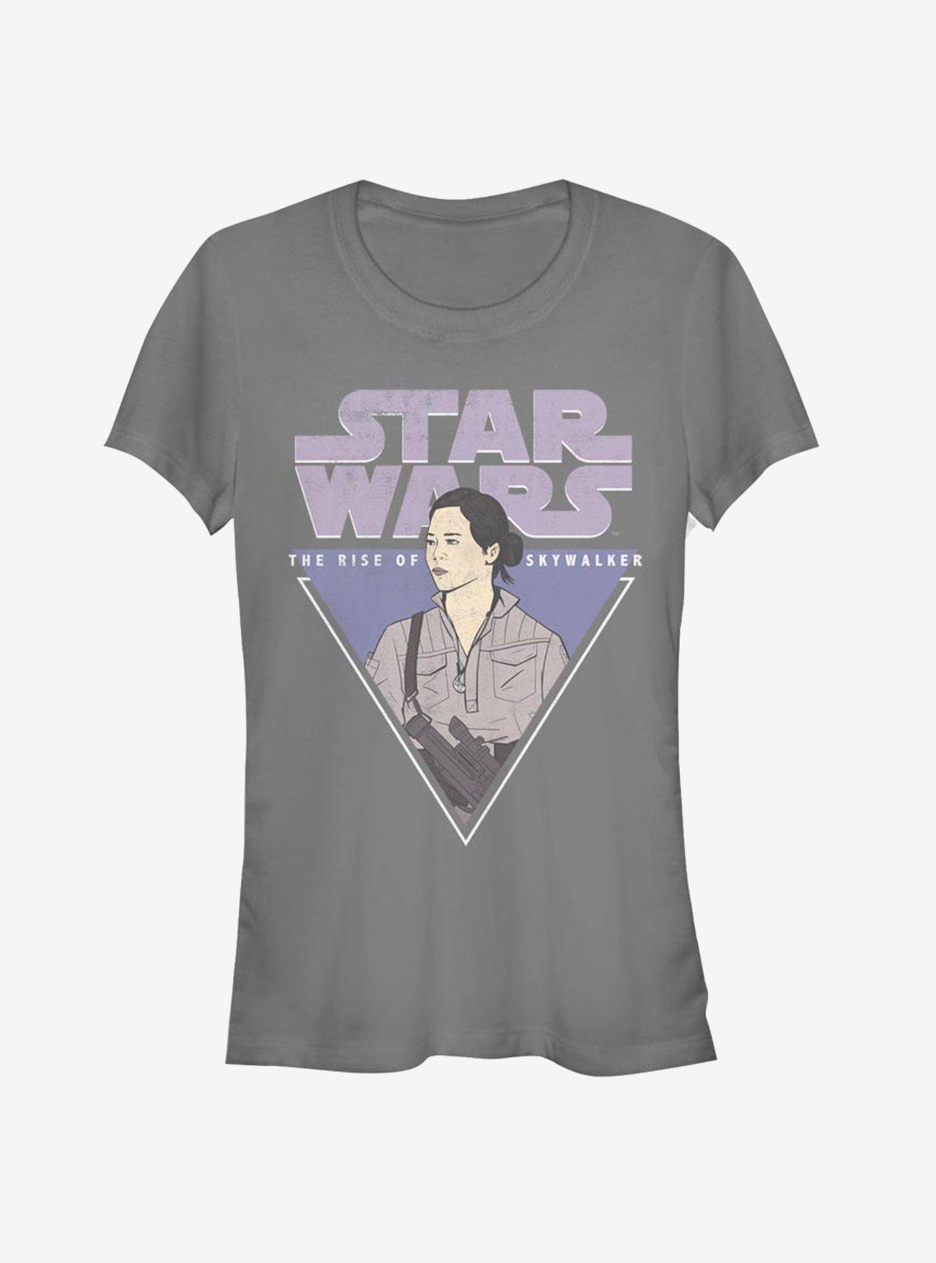 Star Wars Rose Triangle Girls T-Shirt, CHARCOAL, hi-res