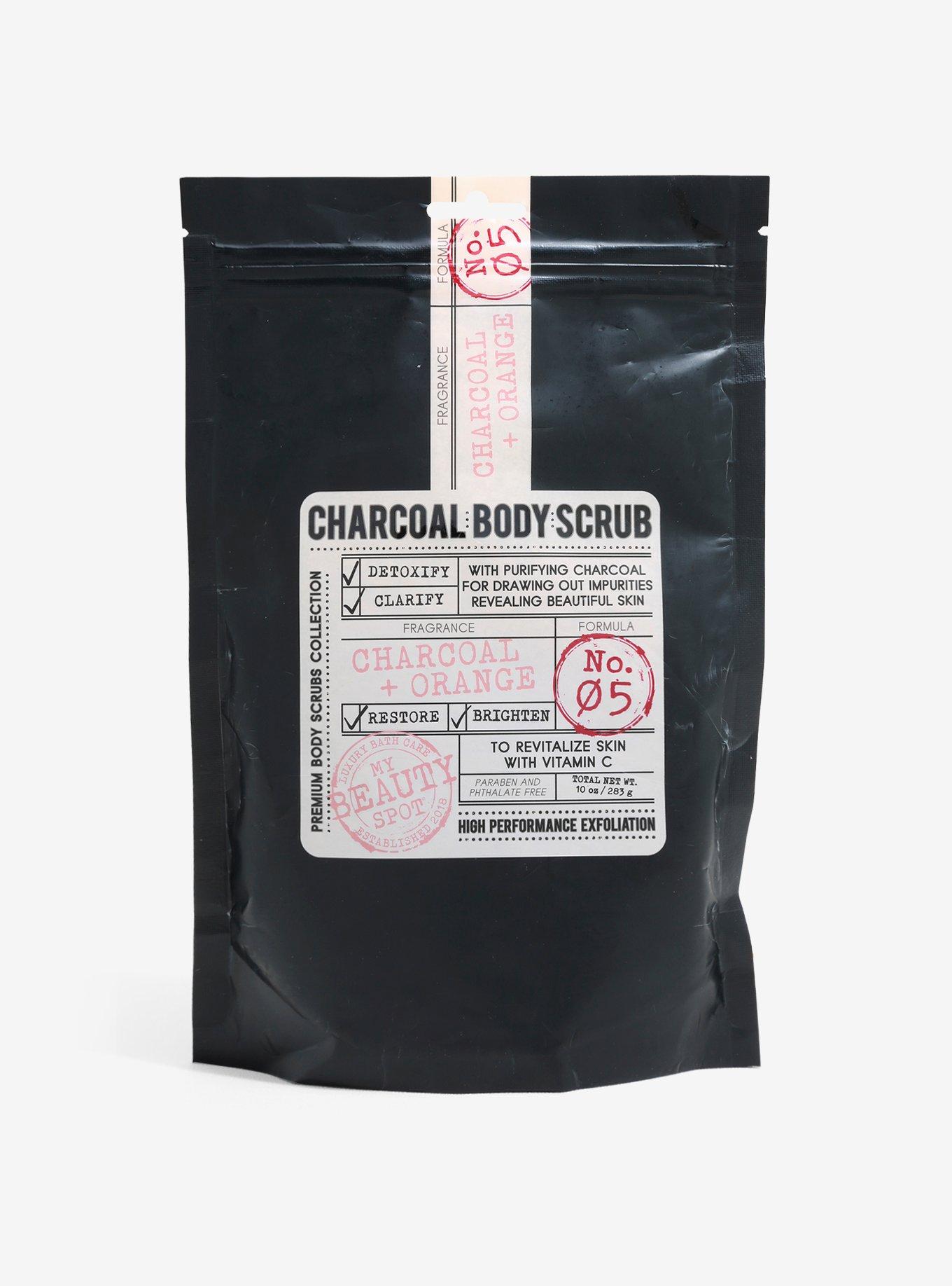My Beauty Spot Charcoal & Orange Body Scrub, , hi-res