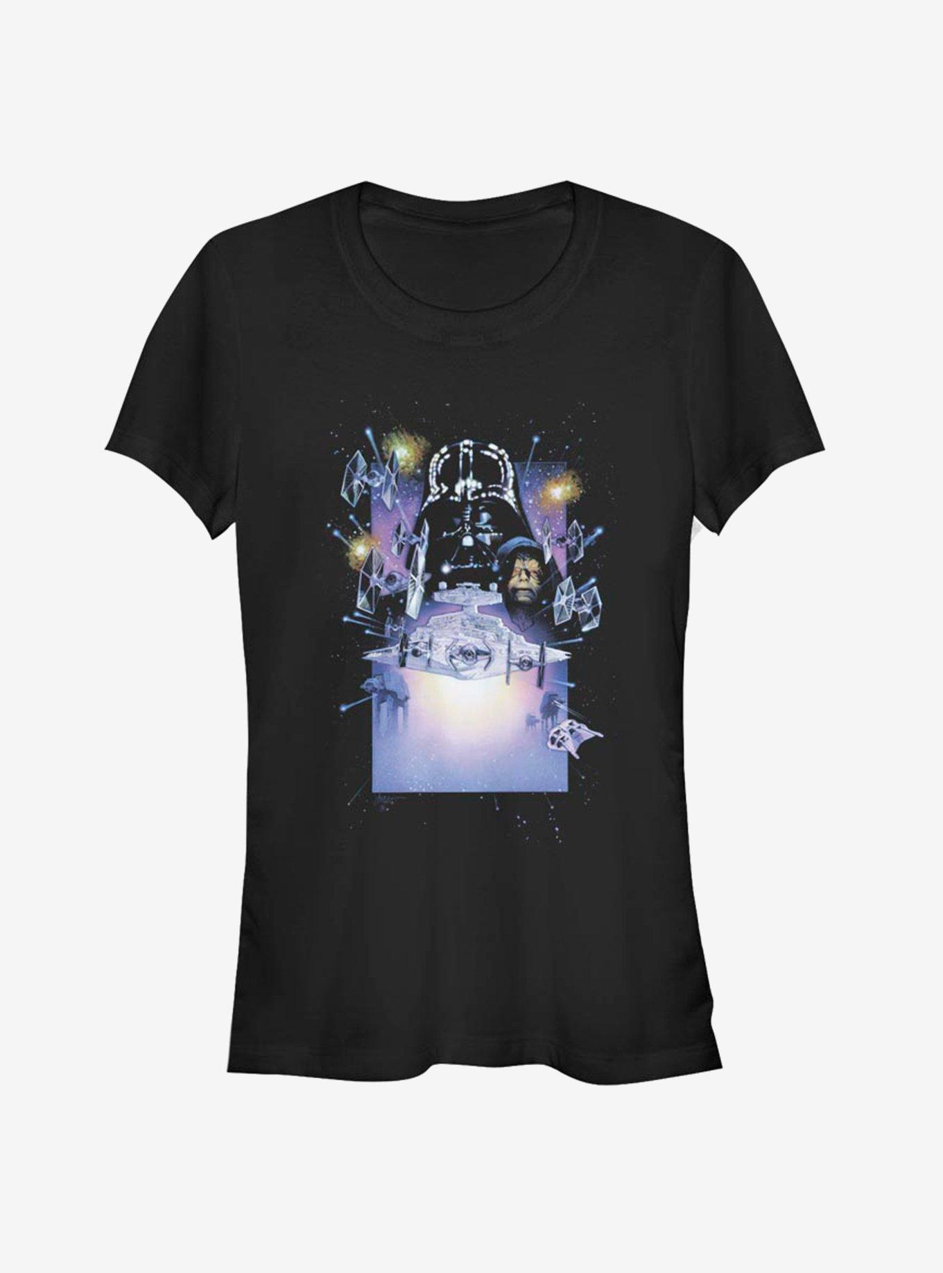 Star Wars Darth Vader Galaxy Girls T-Shirt, BLACK, hi-res