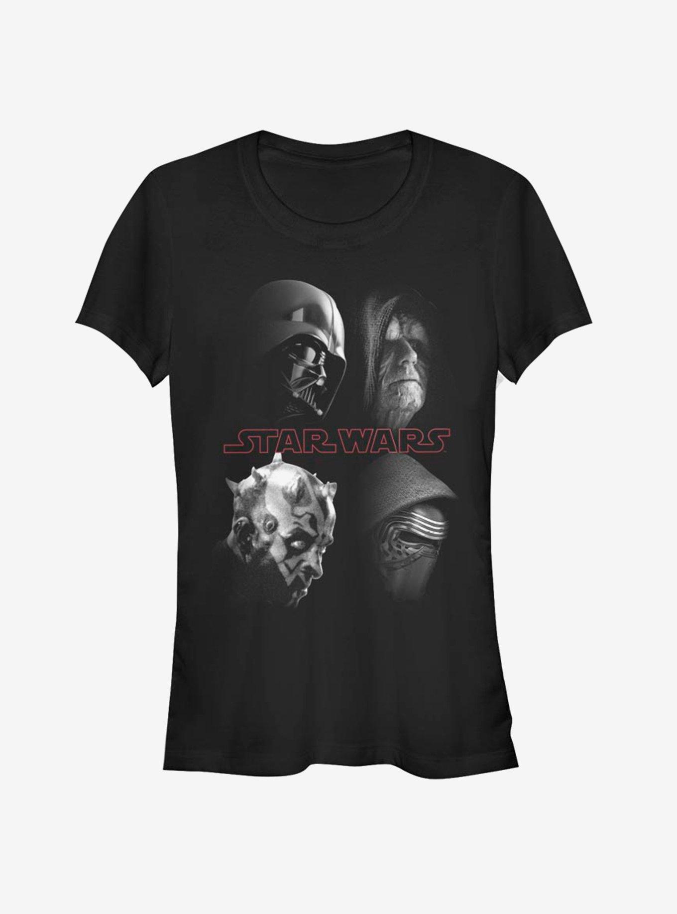 Star Wars Line Up Girls T-Shirt, BLACK, hi-res