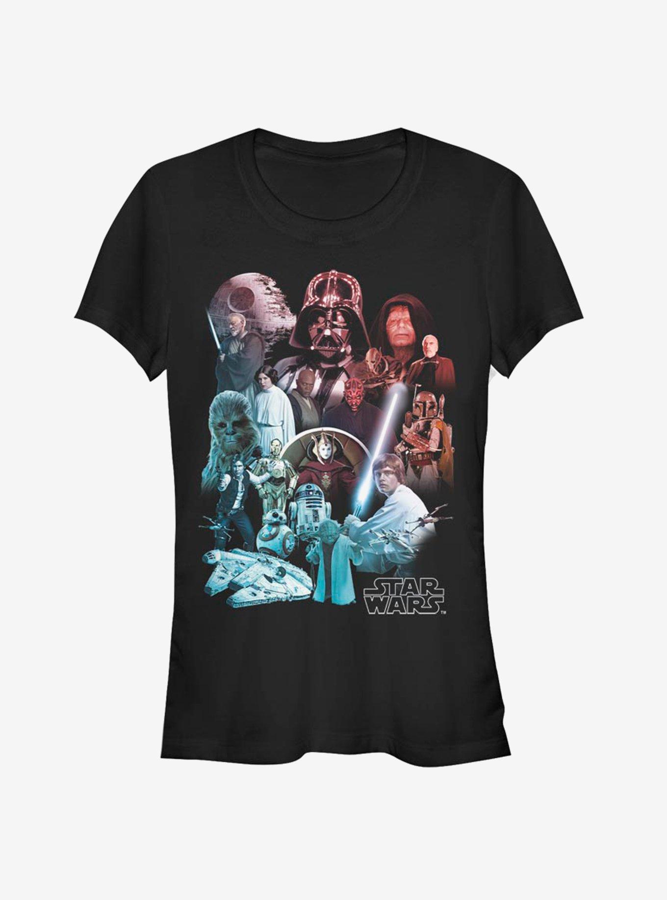 Star Wars Ultimage Poster Girls T-Shirt, BLACK, hi-res