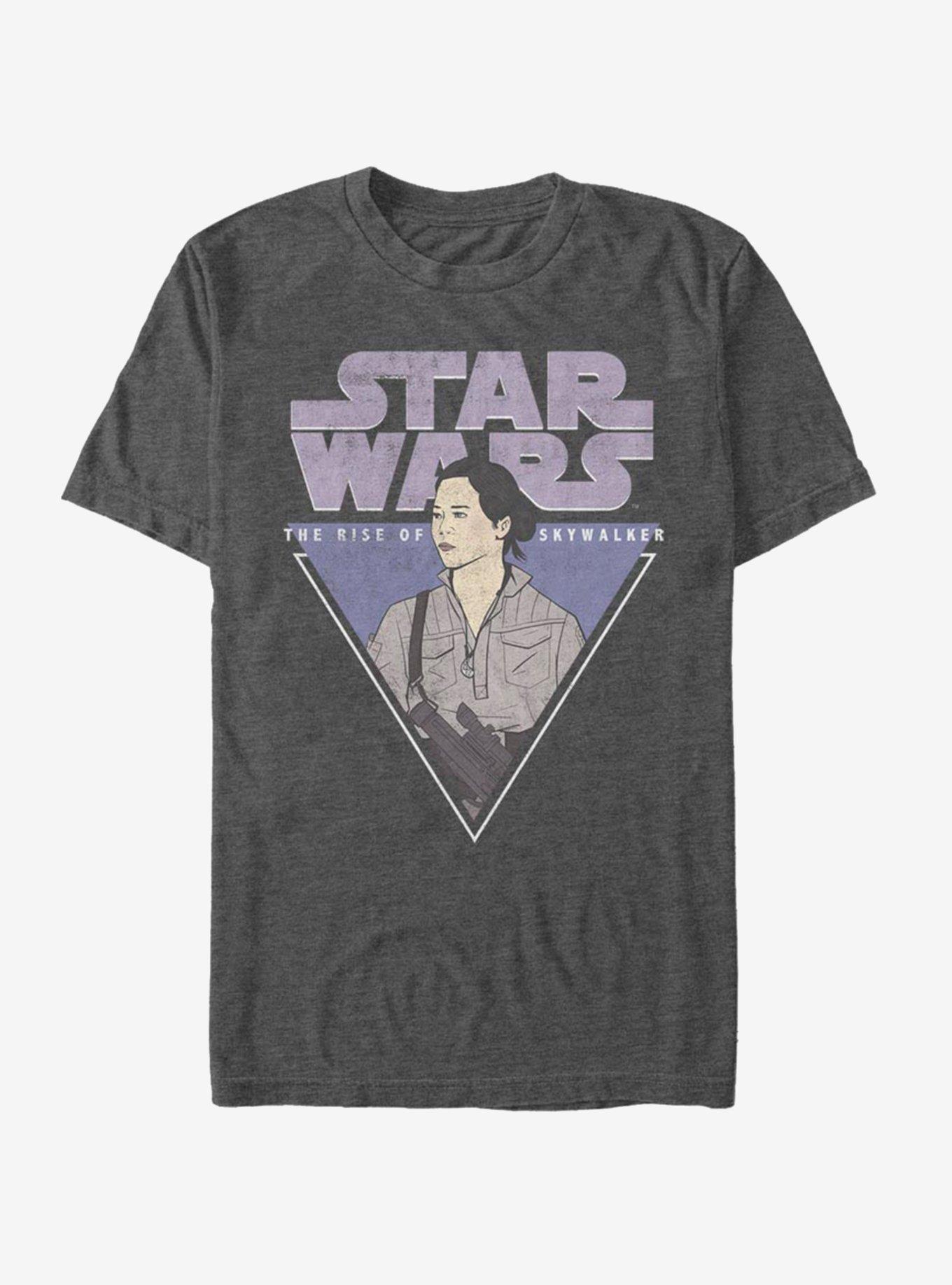 Star Wars Rose Triangle T-Shirt, CHAR HTR, hi-res