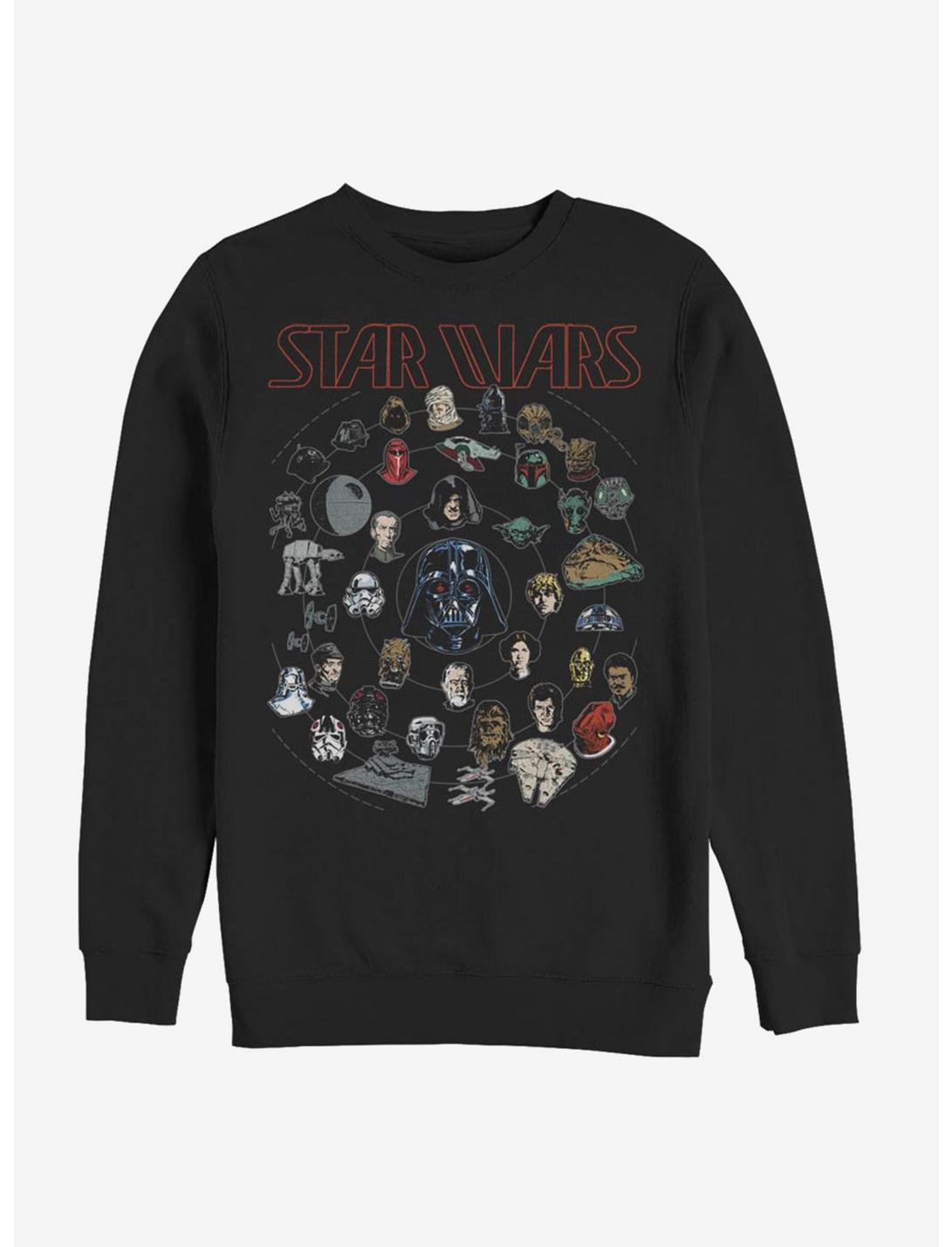 Star Wars Force Chart T-Shirt, BLACK, hi-res