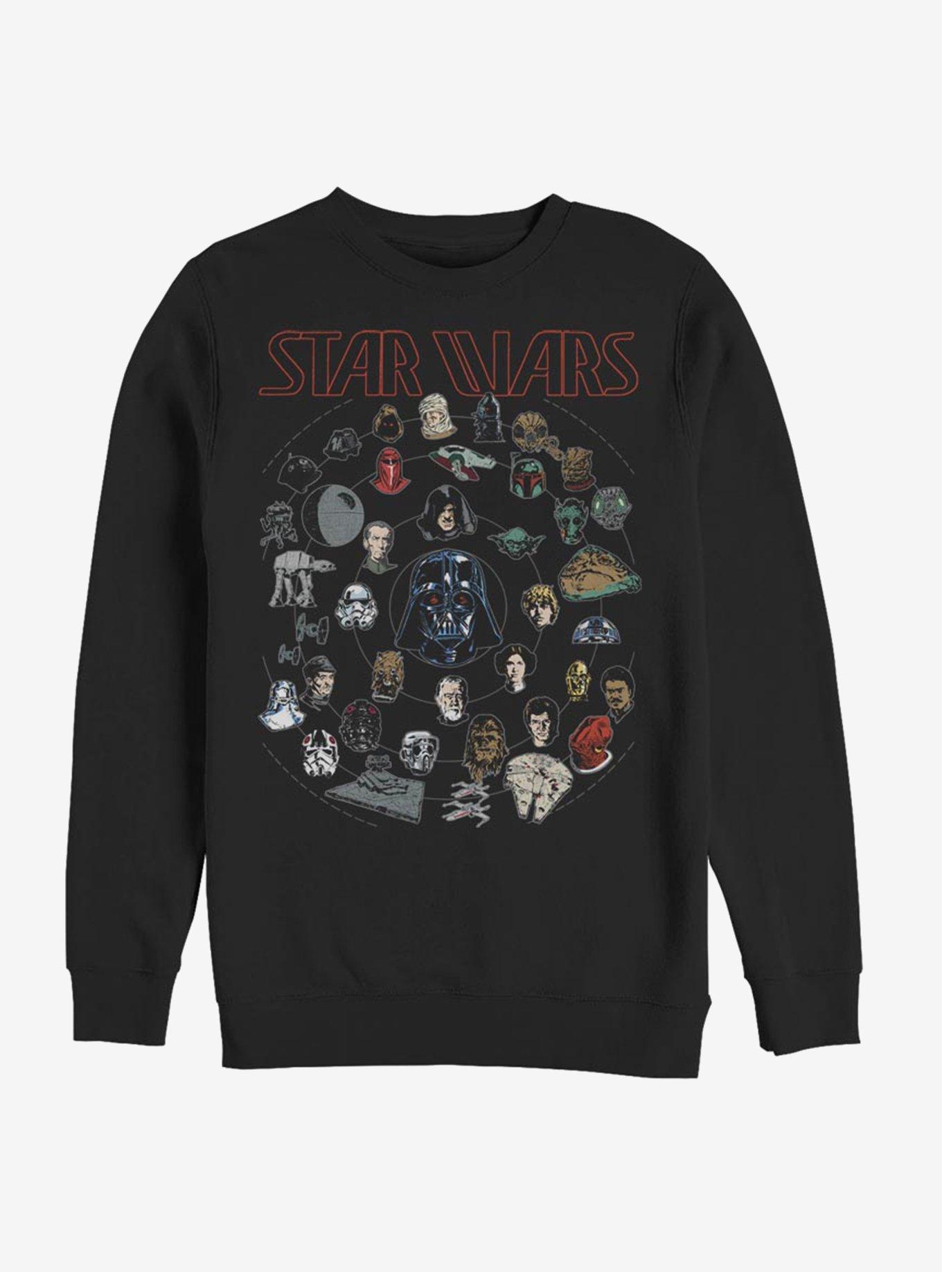 Star Wars Force Chart T-Shirt, BLACK, hi-res