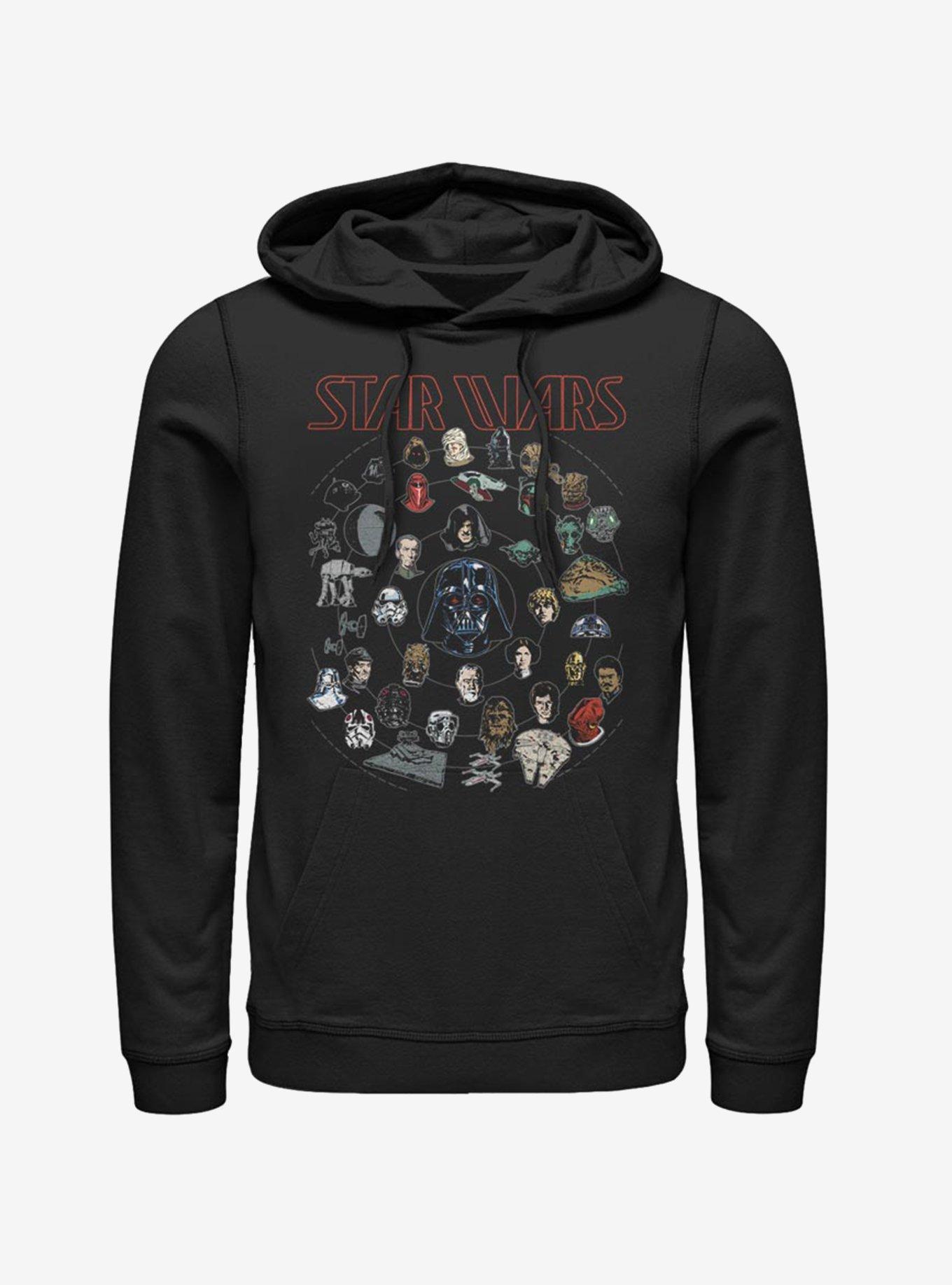 Star Wars Force Chart Hoodie, BLACK, hi-res