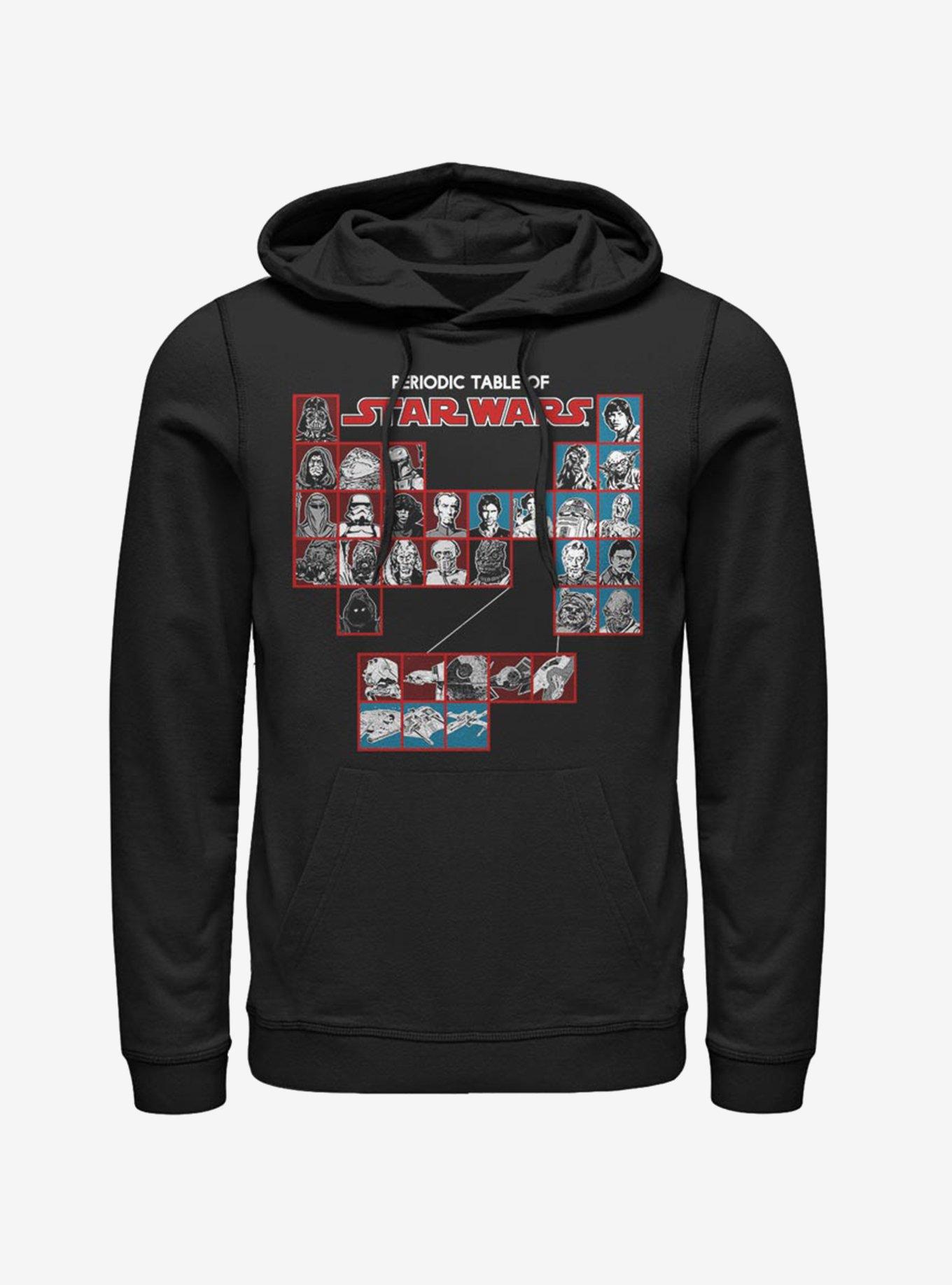 Star Wars Hero Chart Hoodie, BLACK, hi-res