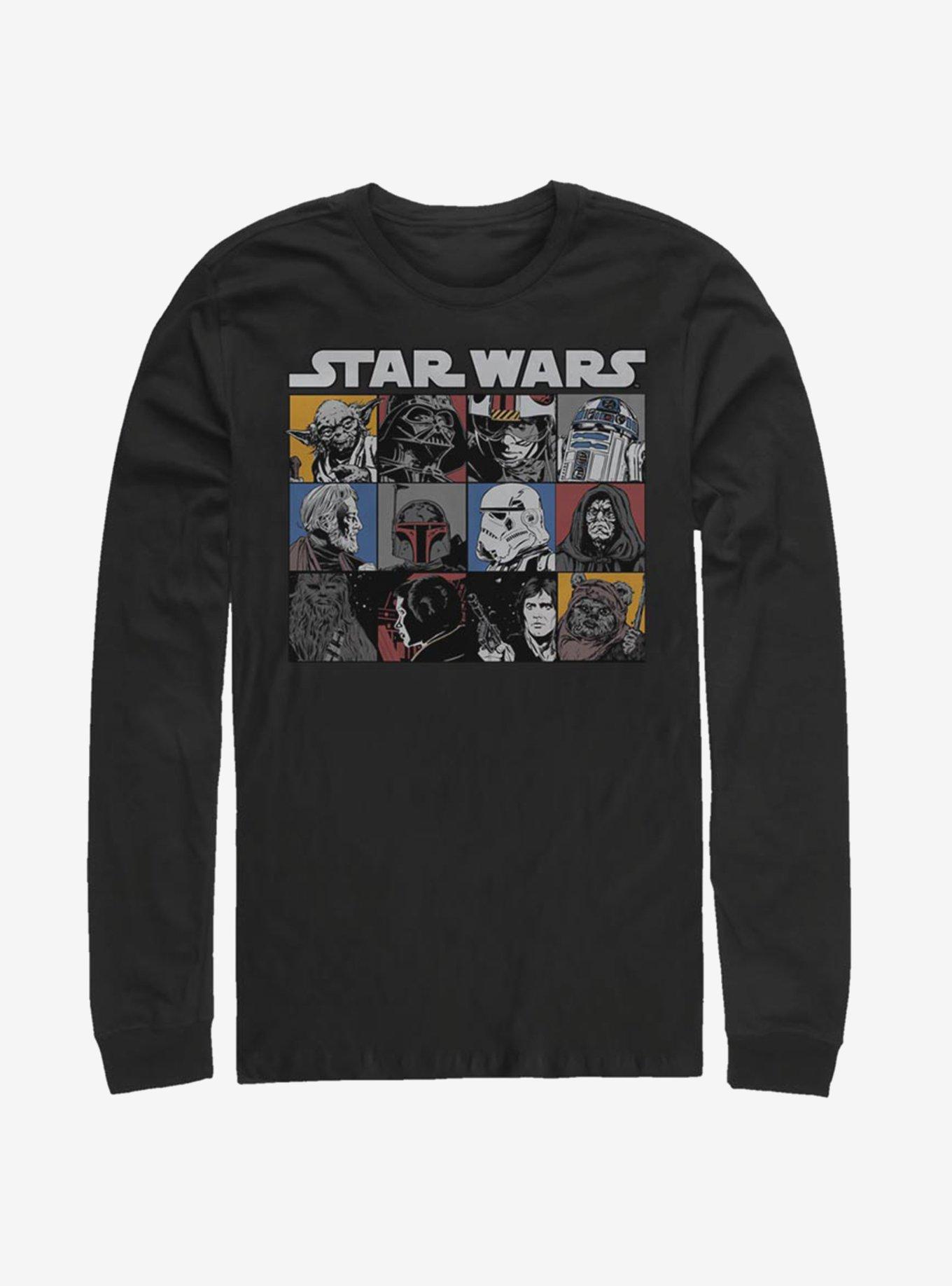 Star Wars Comic Strip Rectangle Long-Sleeve T-Shirt