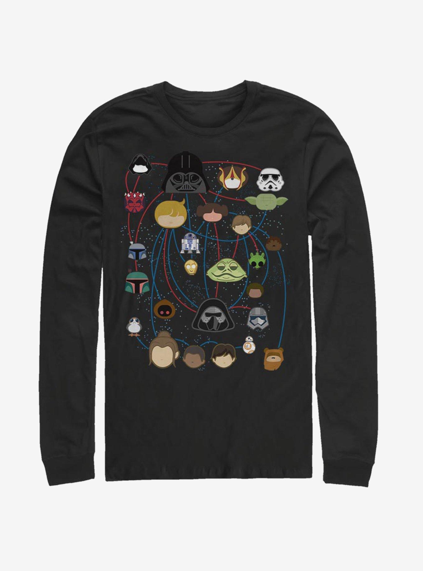 Star Wars Family Tree Long-Sleeve T-Shirt, BLACK, hi-res