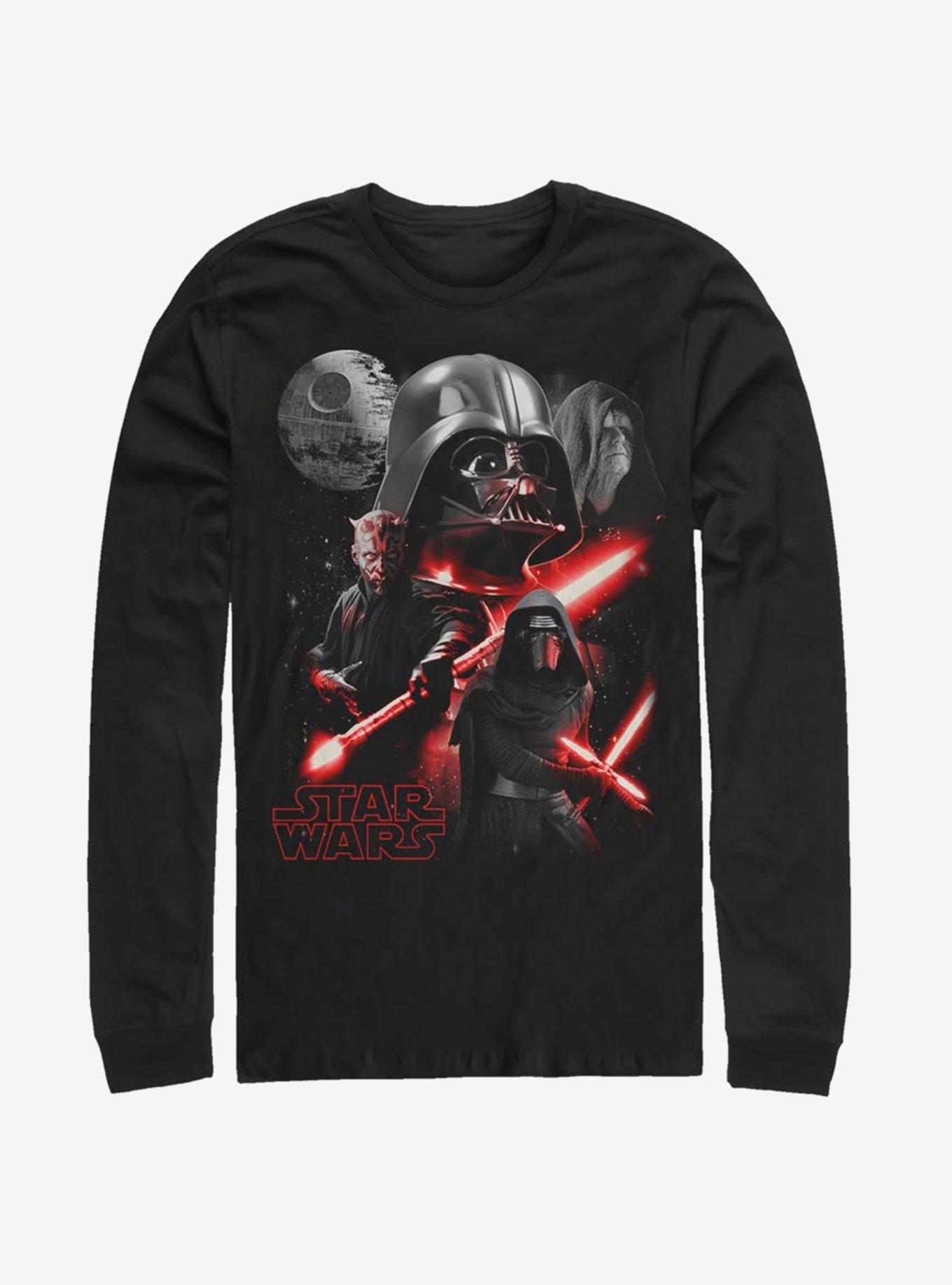 Star Wars Poster Style Long-Sleeve T-Shirt, BLACK, hi-res