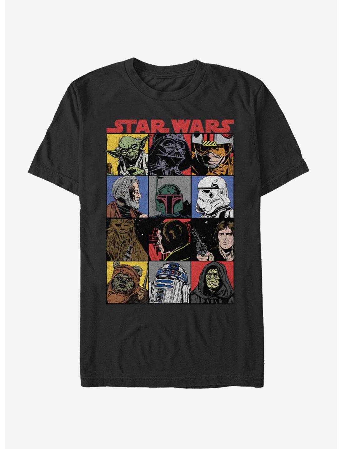 Star Wars Comic Strip T-Shirt, BLACK, hi-res