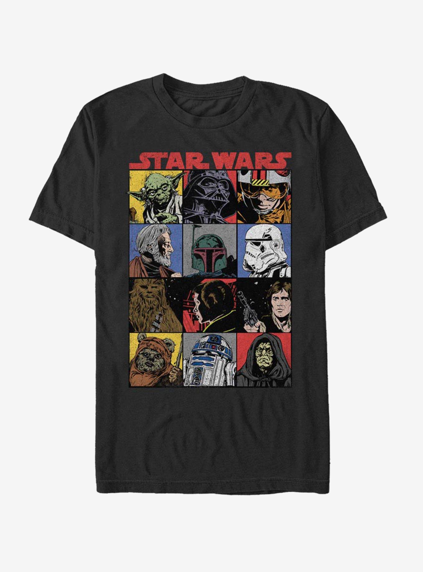 Star Wars Comic Strip T-Shirt, BLACK, hi-res