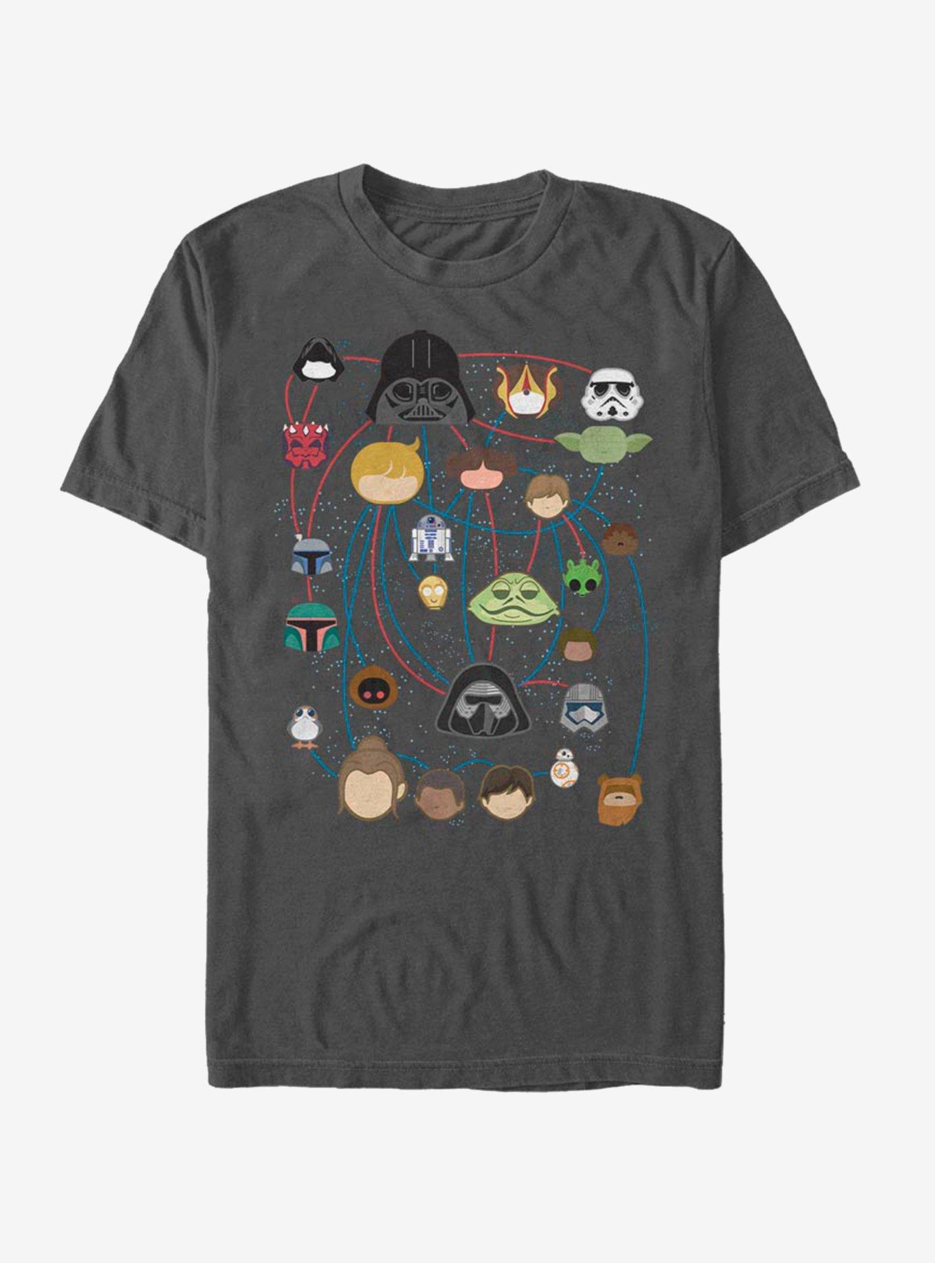 Star Wars Family Tree T-Shirt, CHARCOAL, hi-res