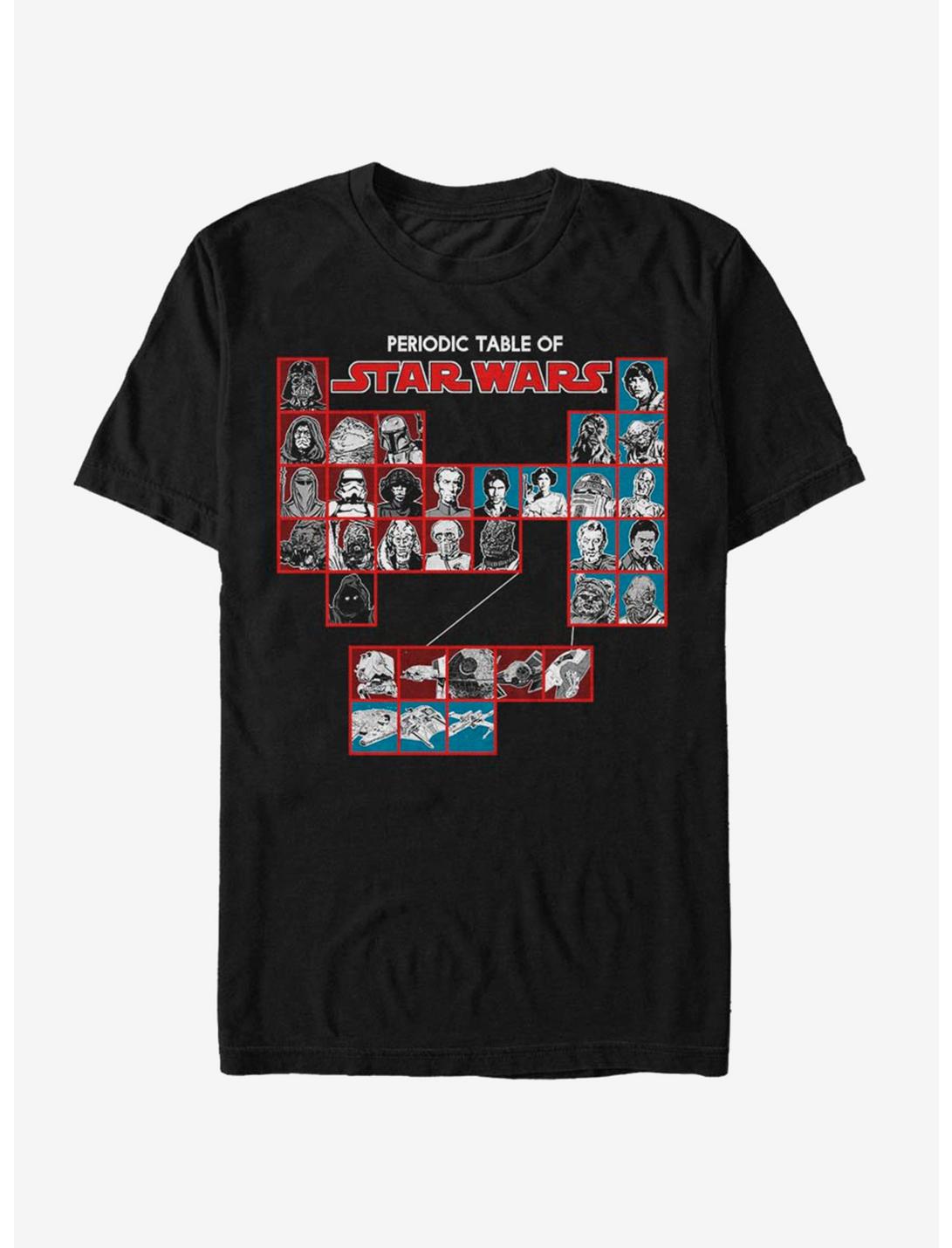 Star Wars Hero Chart T-Shirt, BLACK, hi-res