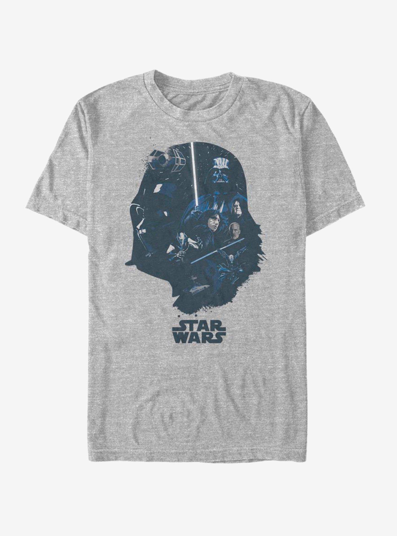 Star Wars Vader Head Fill T-Shirt, ATH HTR, hi-res