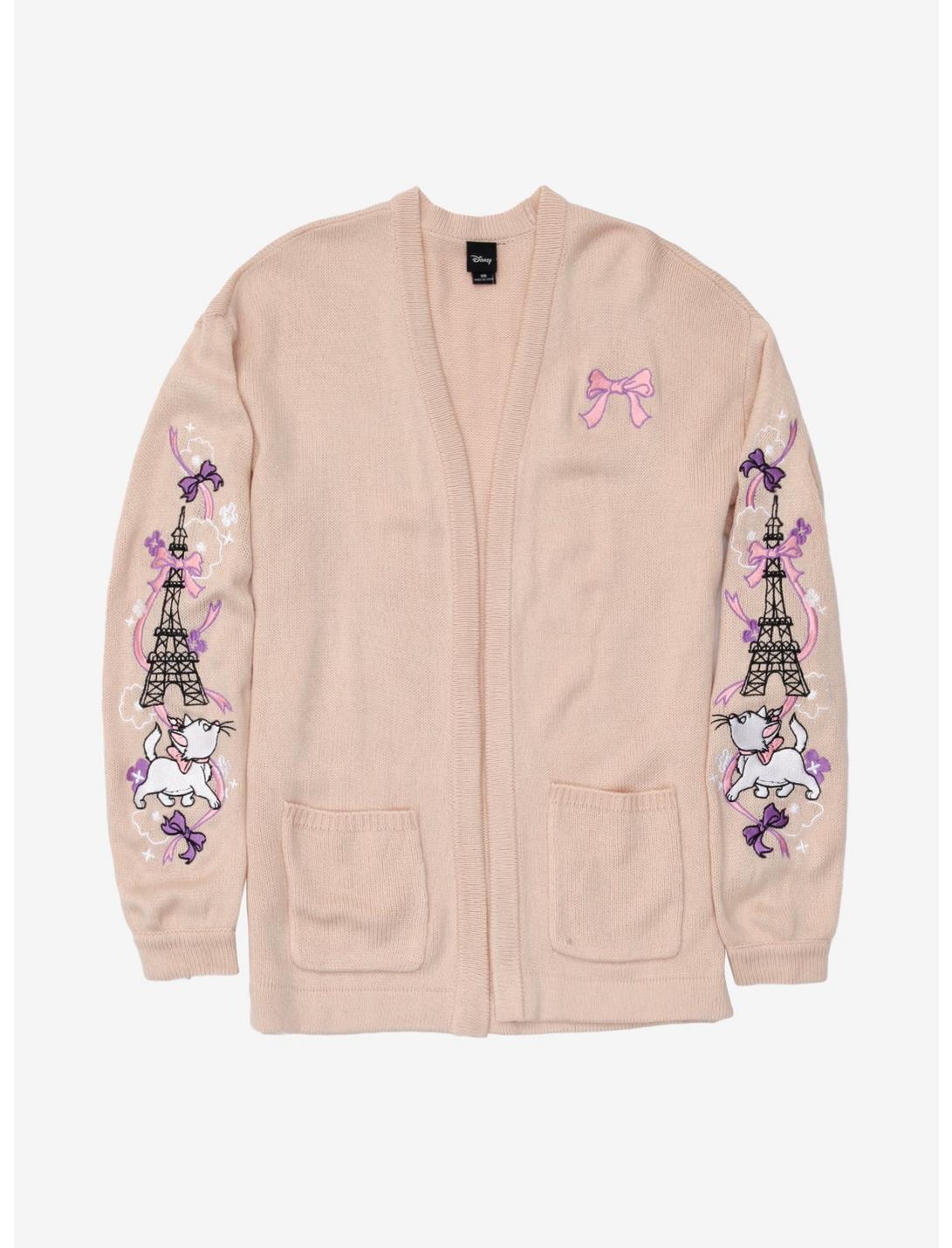Disney The Aristocats Marie Embroidered Open Cardigan, MULTI, hi-res