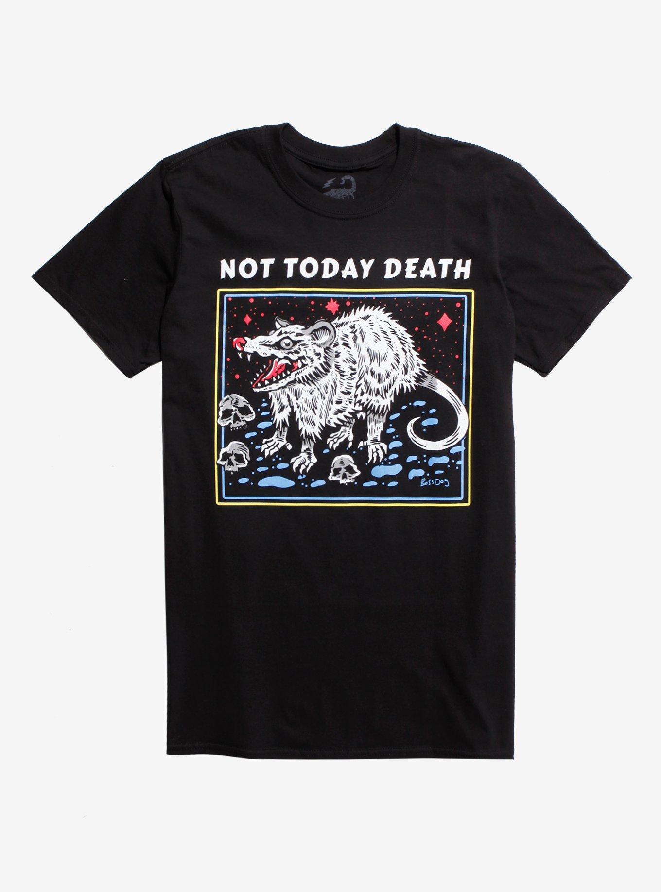 Not Today Death T-Shirt By Boss Dog Hot Topic Exclusive, BLACK, hi-res