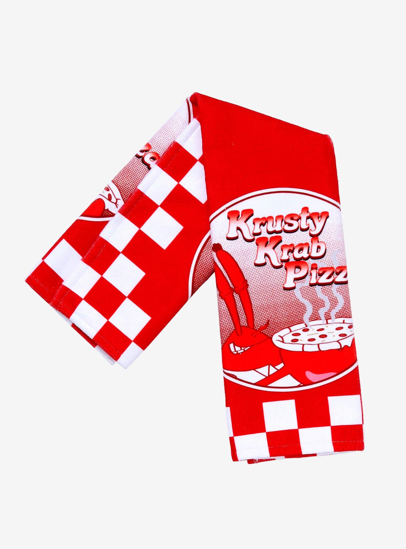 SpongeBob SquarePants Krusty Krab Pizza Kitchen Towel - BoxLunch Exclusive, , hi-res