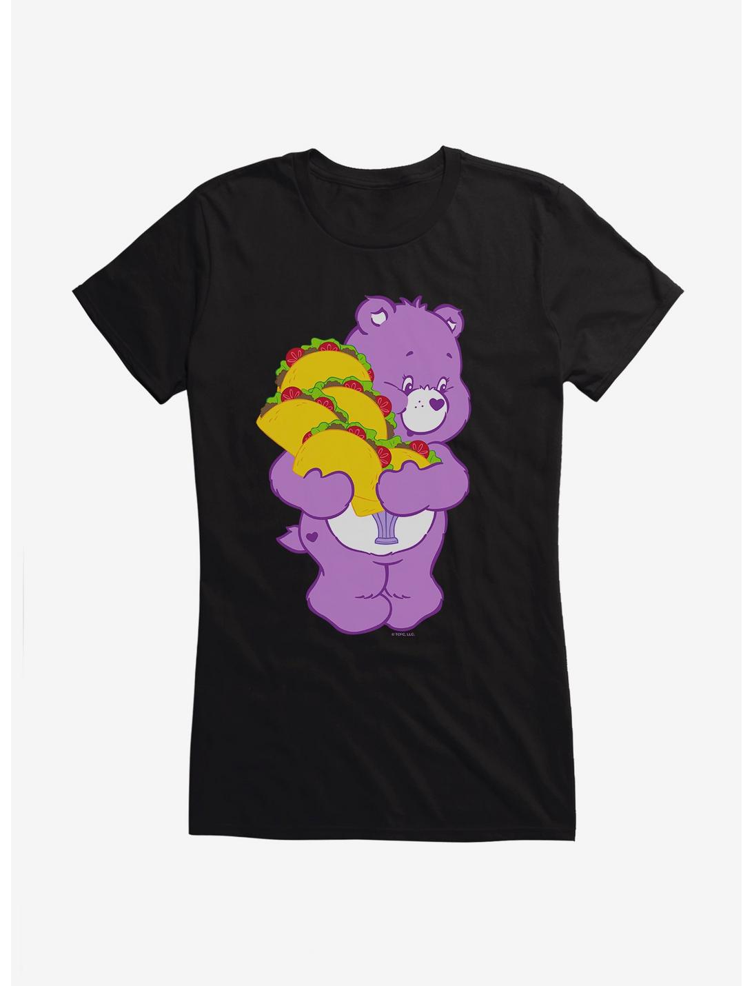 Care Bears Share Bear Taco Girls T-Shirt, BLACK, hi-res