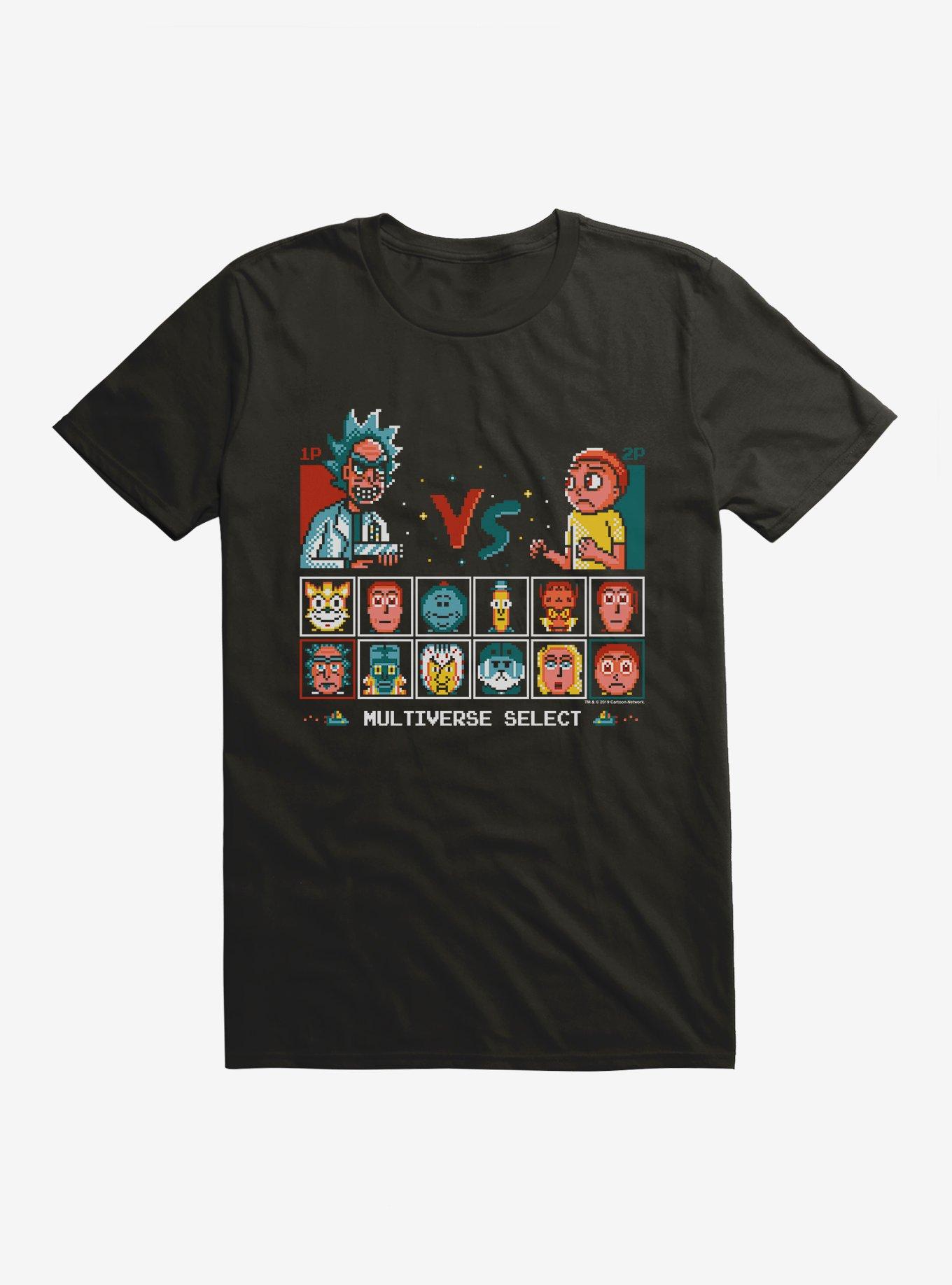Rick And Morty Multiverse Select T-Shirt, BLACK, hi-res